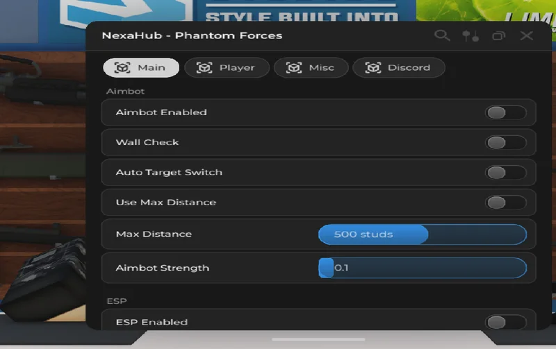Phantom Forces: AimBot Enabled, Wall Check, Auto Target Switch!