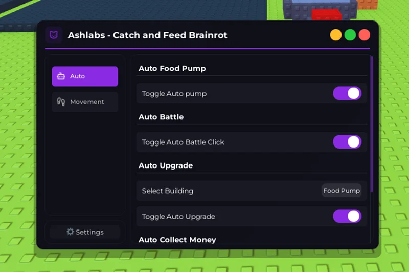Catch and Feed a Brainrot: Auto Food Pump, Auto Battle, Auto Upgrade