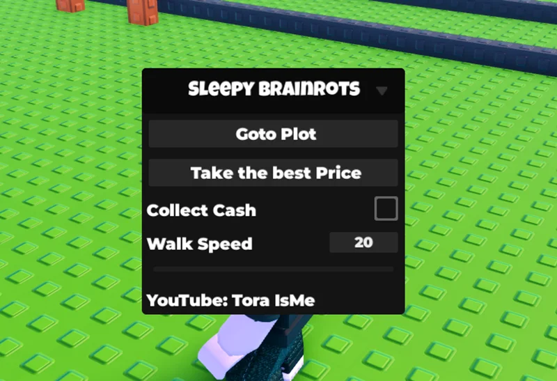 Sleepy Brainrots: Goto Plot, Collect Cash, Walk Speed