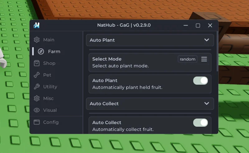 Grow a Garden: Auto Plant, Auto Collect, Auto Collect