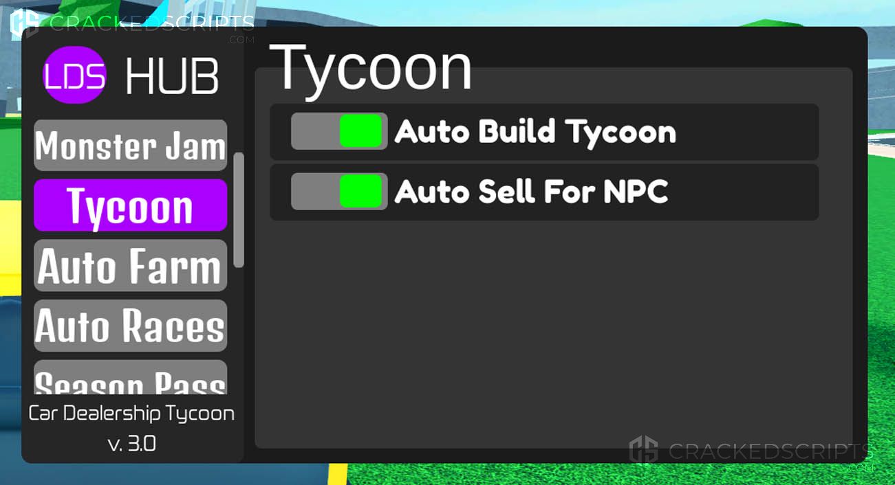 Car Dealership Tycoon: Auro Farm, Auto Race, Auto Sell, Auto Build, Car Options, AND MORE!