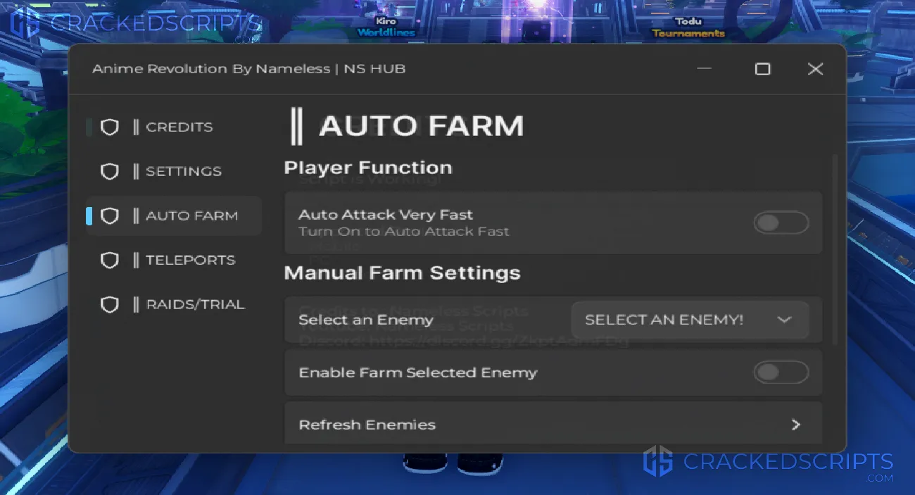 Anime Vanguards: Auto Farm, Teleports!