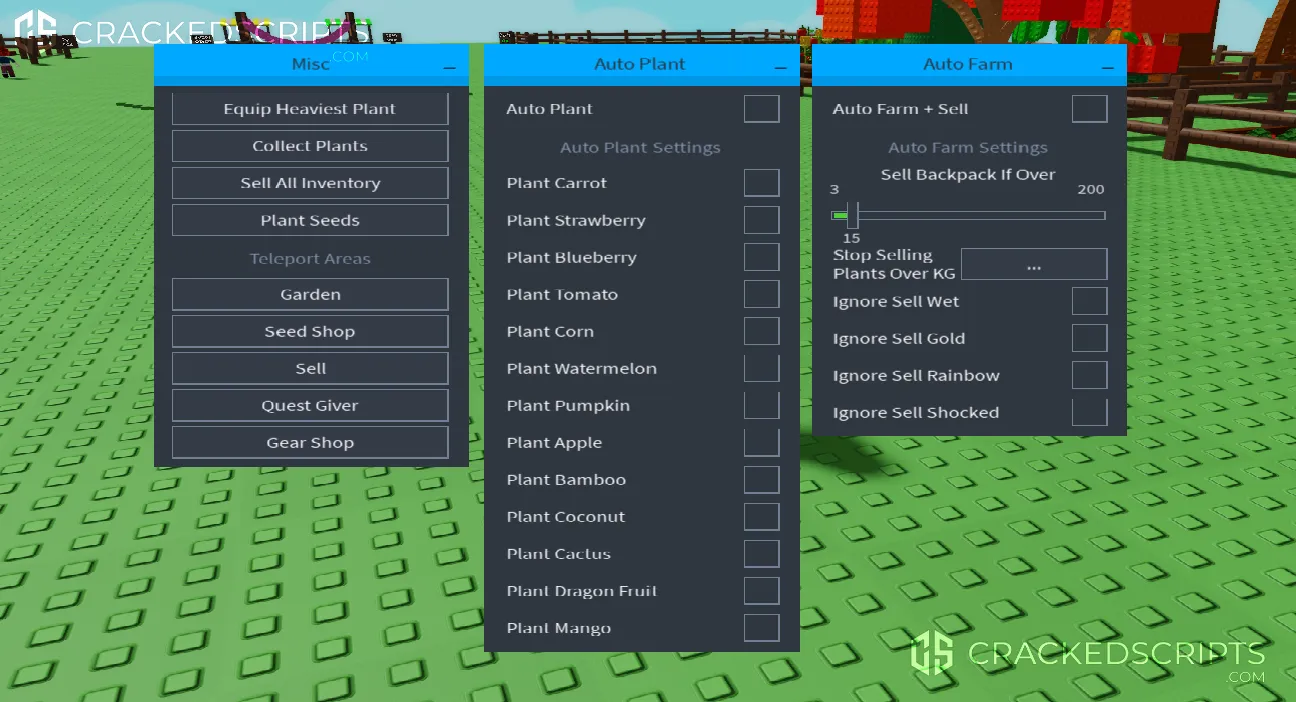 Grow a Garden: Auto Plant, Auto Farm, Auto Farm Settings!