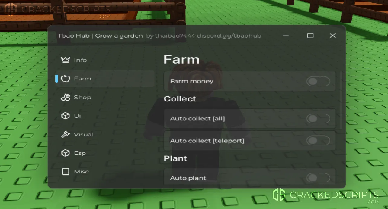Grow a Garden: Farm Money, Auto Collect!